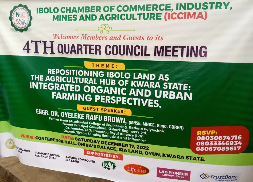 Food Revolution is Crucial TO Agricultural Development in Ibolo Land – Dr. Oyeleke