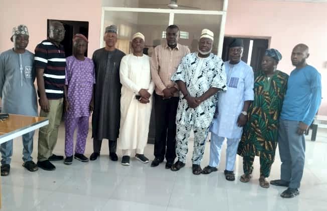 Members of the ICCIMA Roadmap Implementation Committee with officials of the Lower Niger River Basin Development Authority